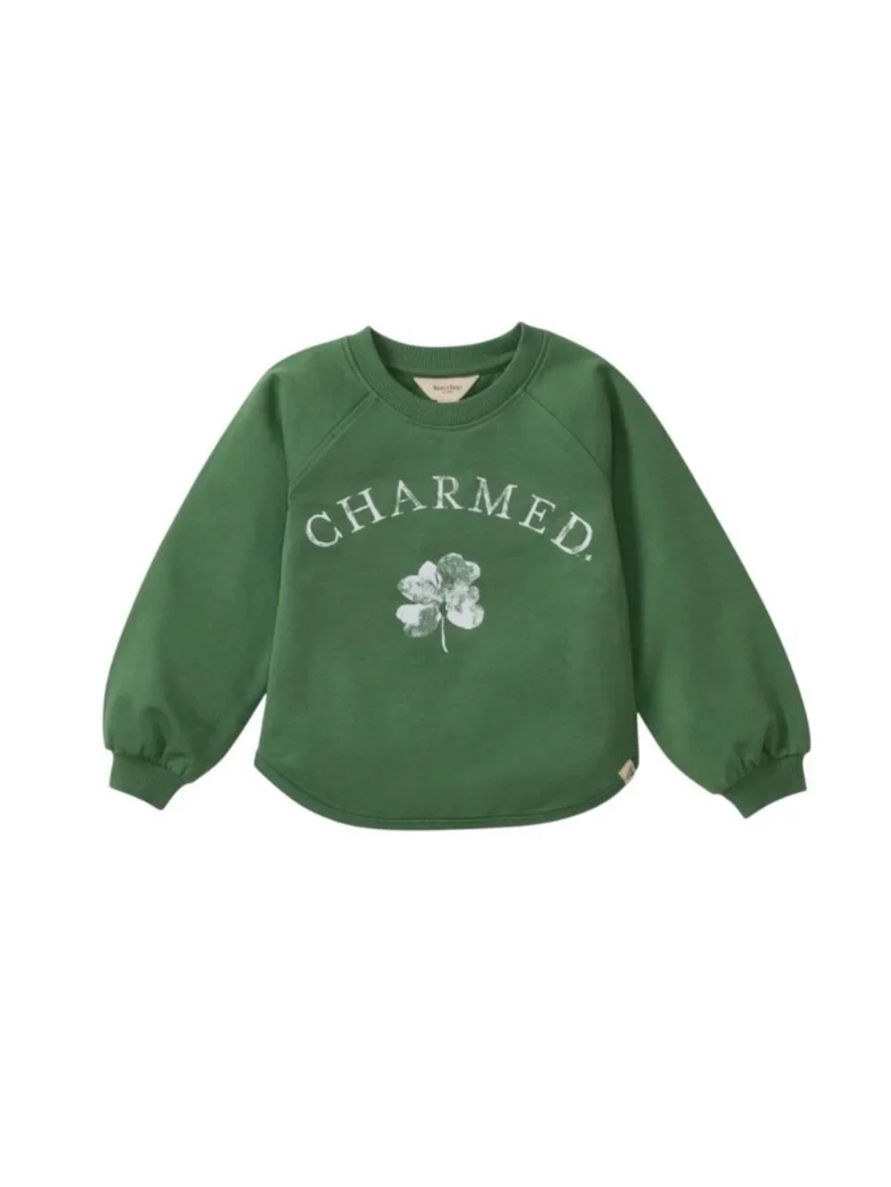 Burt’s Bees Charmed Green Organic Cotton Sweatshirt Size 4T St. Patrick’s Day